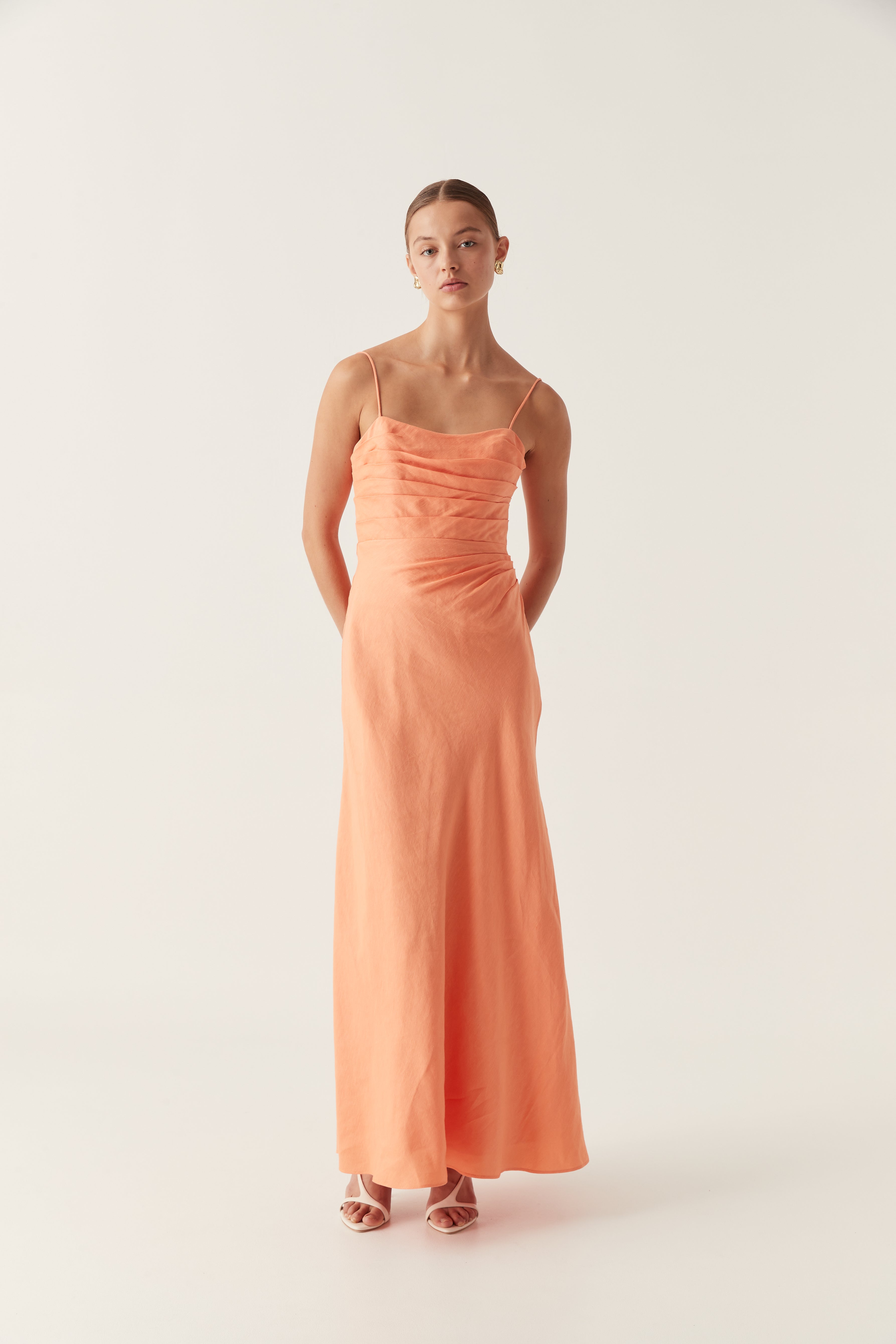 Clarice Draped Maxi Dress