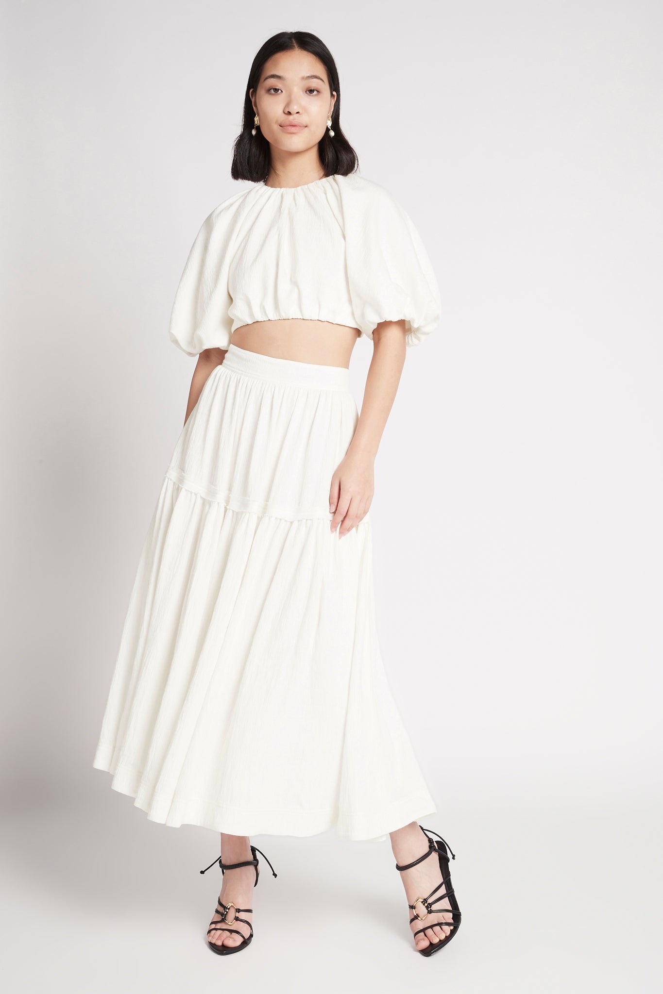 Admiration Gathered Midi Skirt